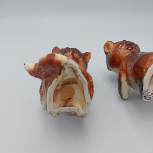 Vintage‎ Ceramic Racoon Salt Pepper Shaker Set Made In Japan - Picture 5 of 7
